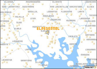 map of El Pedernal