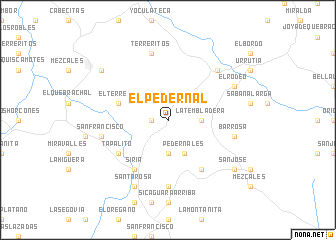 map of El Pedernal