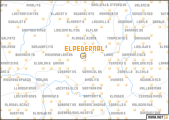 map of El Pedernal