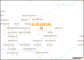 map of El Pedregal