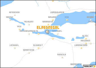 map of El Pedregal