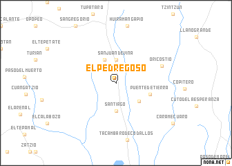 map of El Pedregoso