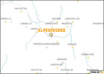 map of El Pedregoso