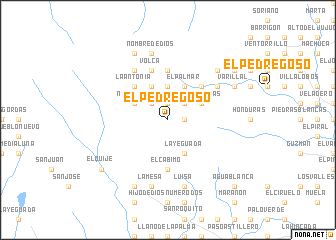 map of El Pedregoso