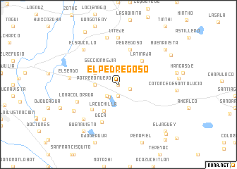 map of El Pedregoso