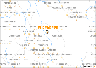 map of El Pedrero