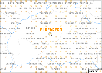 map of El Pedrero