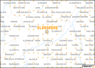 map of El Pedrero