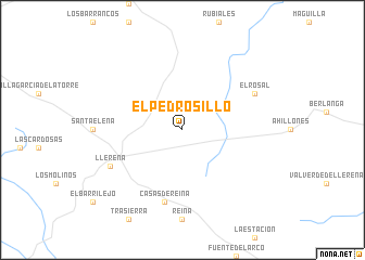 map of El Pedrosillo