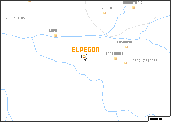 map of El Pegón