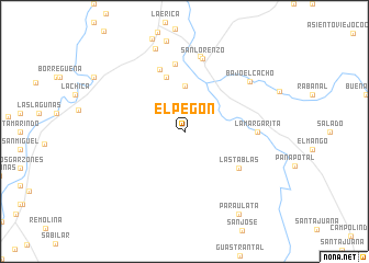 map of El Pegón