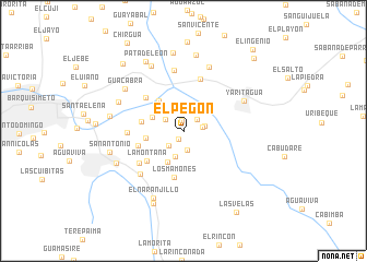 map of El Pegón