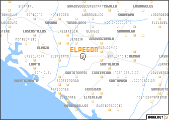 map of El Pegón