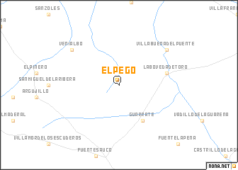 map of El Pego