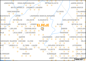 map of El Peje