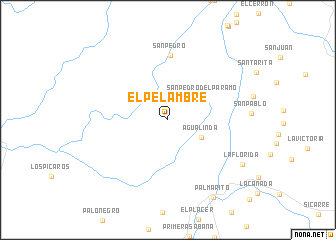 map of El Pelambre