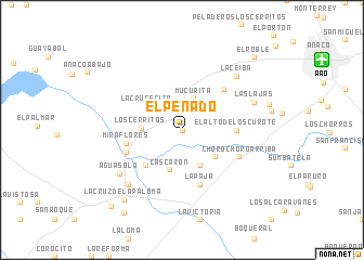 map of El Penado