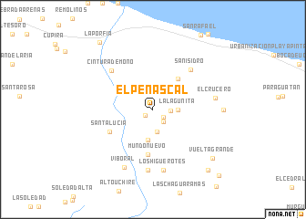 map of El Peñascal