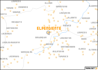 map of El Pendiente