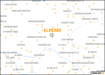 map of El Peñón