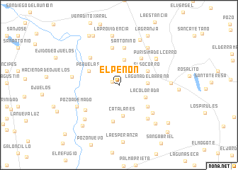 map of El Peñon