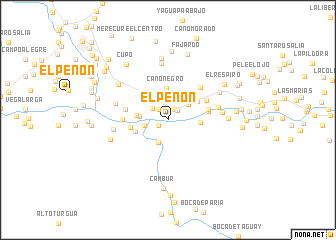 map of El Peñón