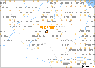 map of El Peñón