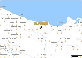 map of El Peñón