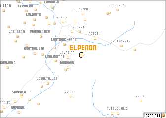 map of El Peñon