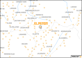 map of EL Peñón