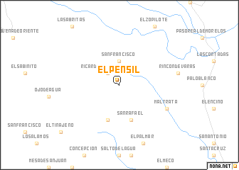 map of El Pensil