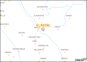 map of El Peral