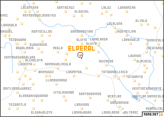 map of El Peral