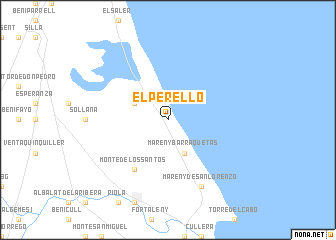 map of El Perelló