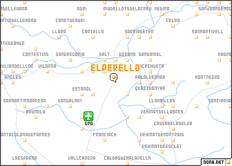 map of El Perelló