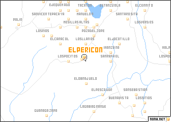 map of El Pericón