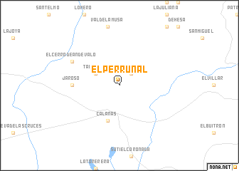 map of El Perrunal