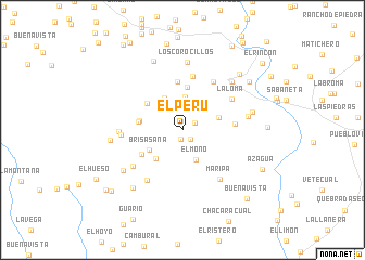 map of El Perú
