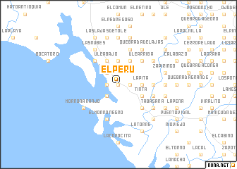 map of El Perú