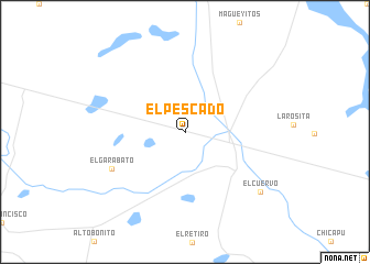 map of El Pescado