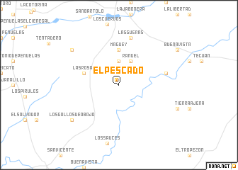 map of El Pescado