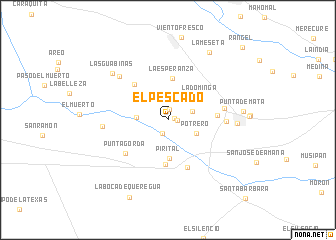 map of El Pescado