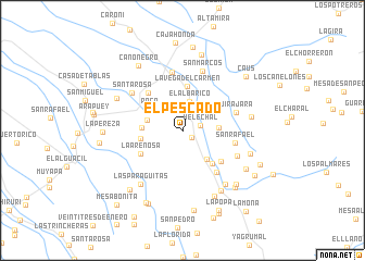 map of El Pescado