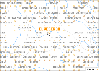 map of El Pescado