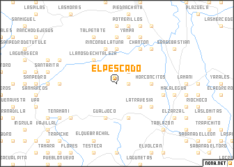 map of El Pescado