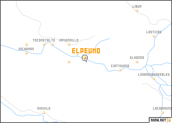 map of El Peumo