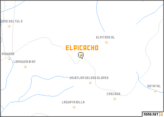 map of El Picacho