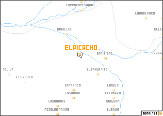 map of El Picacho