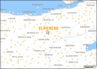 map of El Picacho