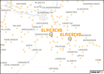 map of El Picacho